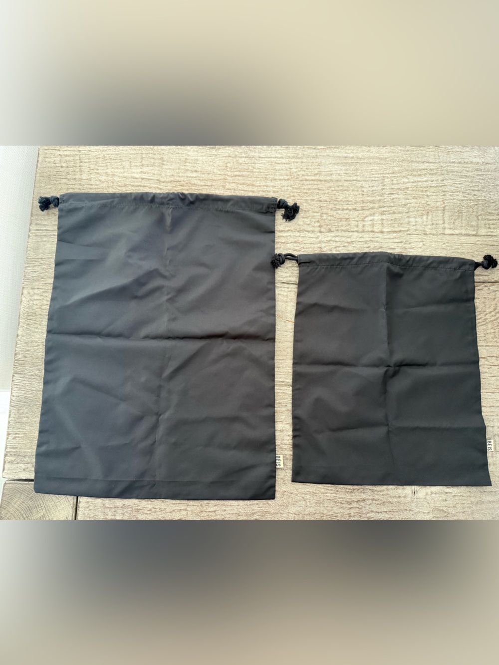 Beis black travel bags for suitcase set of two - Picture 6 of 7